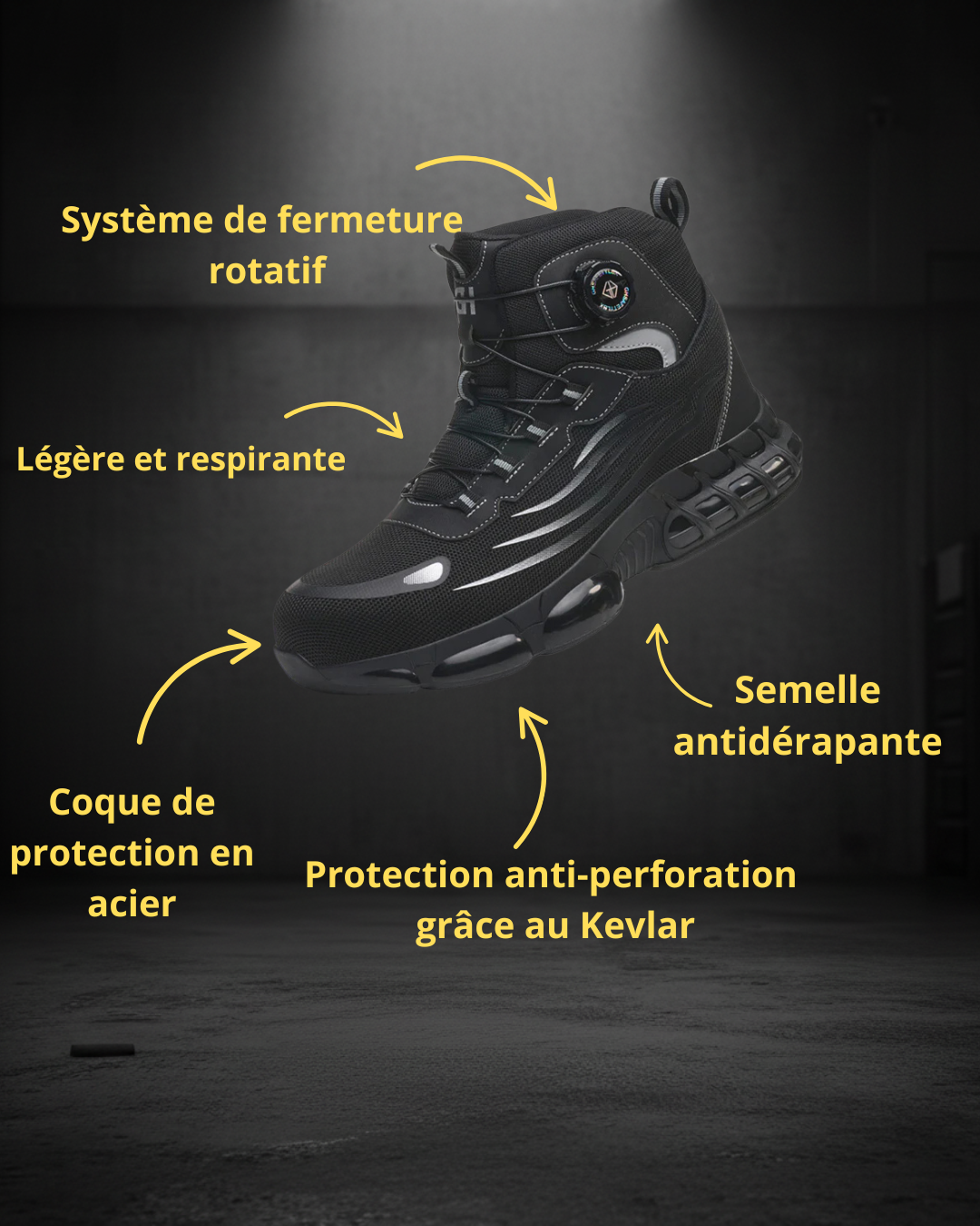Gravitek TitanX S3 Pro - La chaussure des pros qui refusent de souffrir au travail