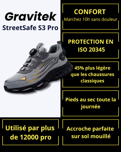 Gravitek StreetSafe S3 Pro - La sécurité qui se porte comme une sneaker