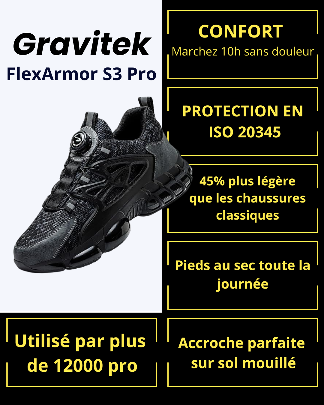 Gravitek FlexArmor S3 Pro - Dites adieu aux douleurs de fin de journée